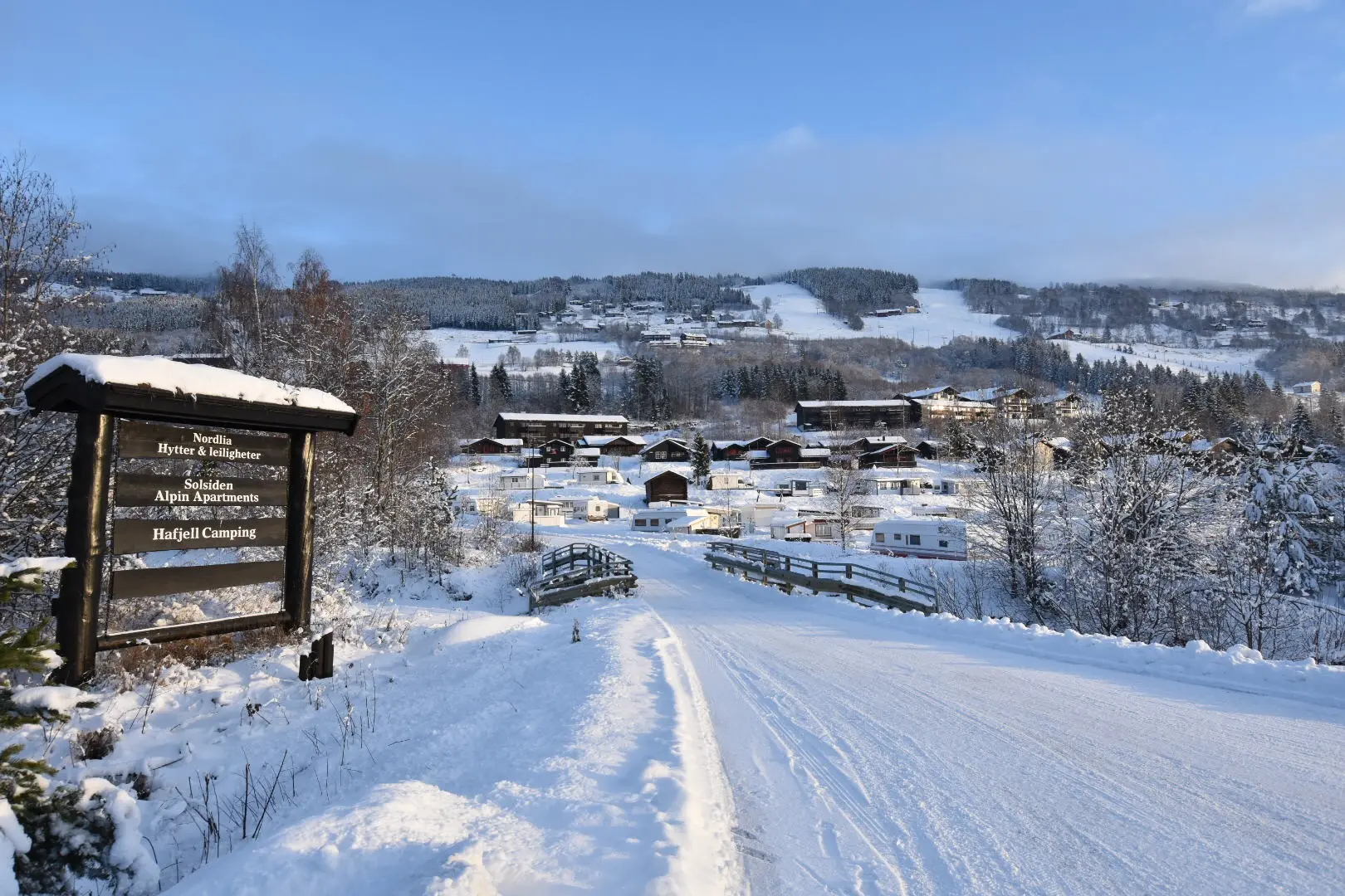 Hafjell Camping om vinteren